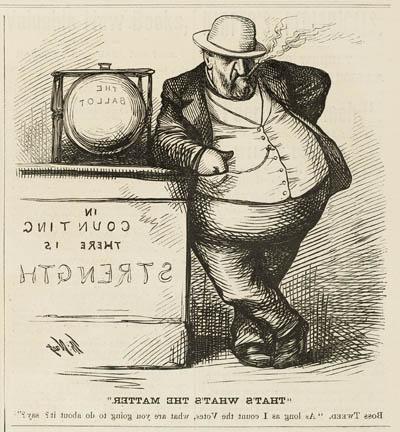 ``That`s What`s the Matter.` Boss Tweed. `As long as I count the Votes, what are you going to do about it? say?`` Engraving